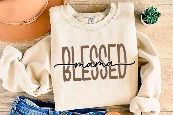 Blessed Mama SVG, Mom SVG PNG Design Review