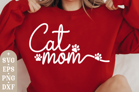 Cat Mom SVG: A Charming Design for Embroidery