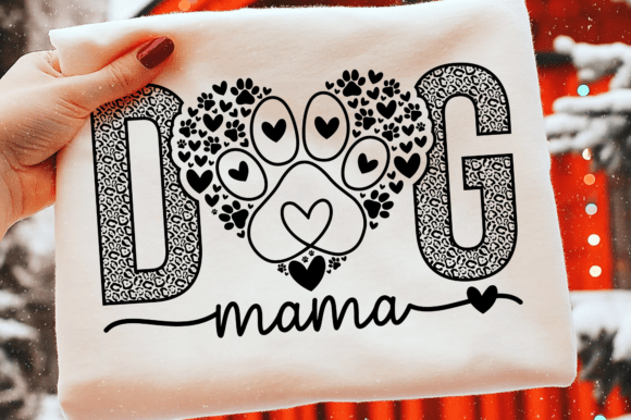Charming Dog Mama Svg for Embroidery Projects
