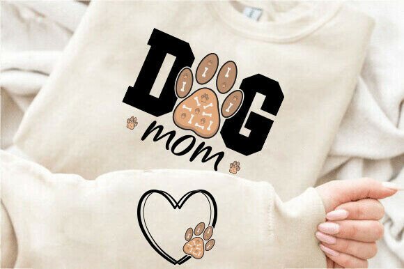 Charming Dog Mom SVG for Embroidery Projects