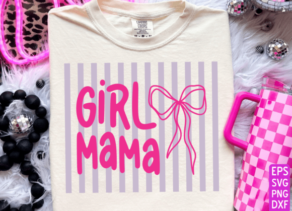 Charming GIRL MAMA Svg for Mother's Day