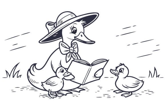 Charming Mothers Day Goose Farm Mom SVG