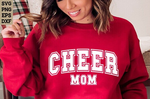 Cheerful and Bold: Varsity Cheer Mom SVG, Mom Life SVG PNG