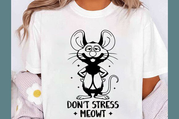 Funny Cat Mom Svg, Don't Stress Meowt