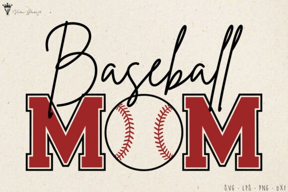 Game Baseball Mom SVG: A Bold Varsity-Style Design