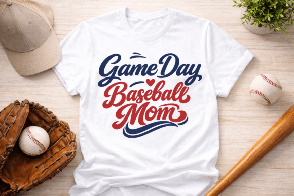 Game Day Baseball Mom: A Stylish Embroidery Design
