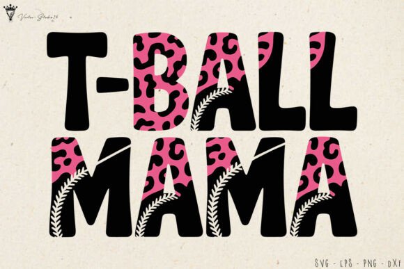 Leopard Tee Ball Mom SVG: A Bold Embroidery Choice