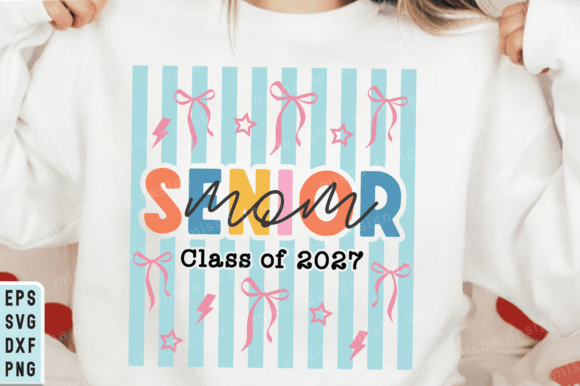 Preppy Senior 2026 Png, Senior Mom SVG
