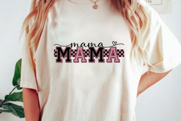 Retro Mama Svg Png for Charming Embroidery